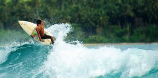 surfing in Asia