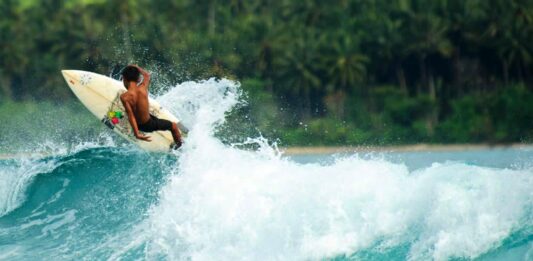 surfing in Asia