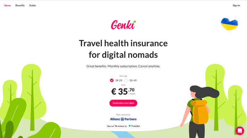 Genki travel insurance for digital nomads