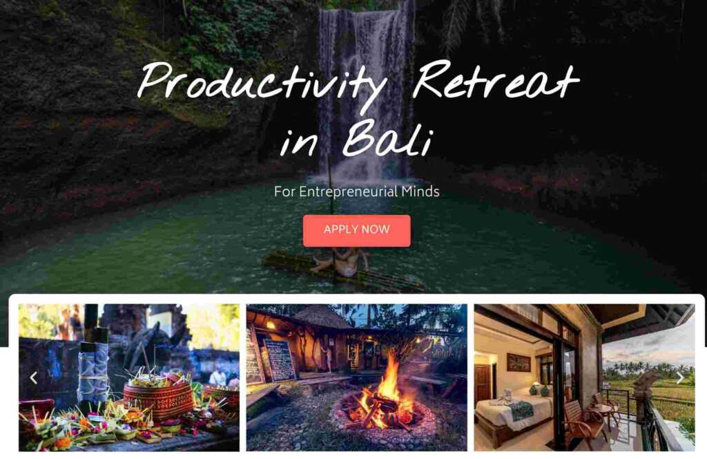 Fokus Productivity Retreat in Bali